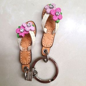Coach flip flop Keychain